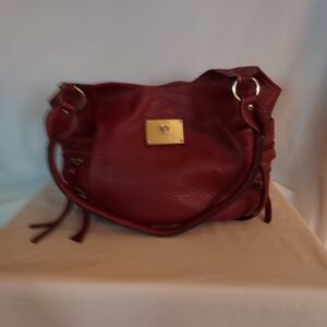 Womans Burgundy Handbag
